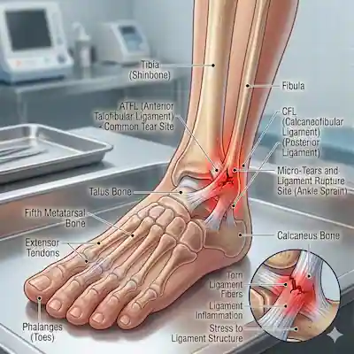 Sprained ankle treatment and evaluation in Irvine CA